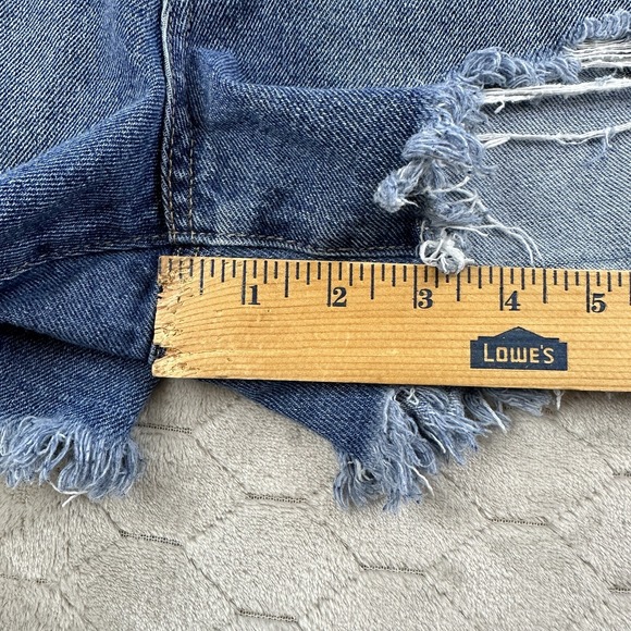 Sincerely Jules Denim Cut Off Frayed Shorts - 9/29 Sizing - See Pics - Picture 7 of 10